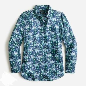 J. CREW Classic-fit shirt in fauna floral, Sz 6